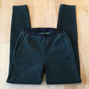 Koral green faux Suede skinny pants
